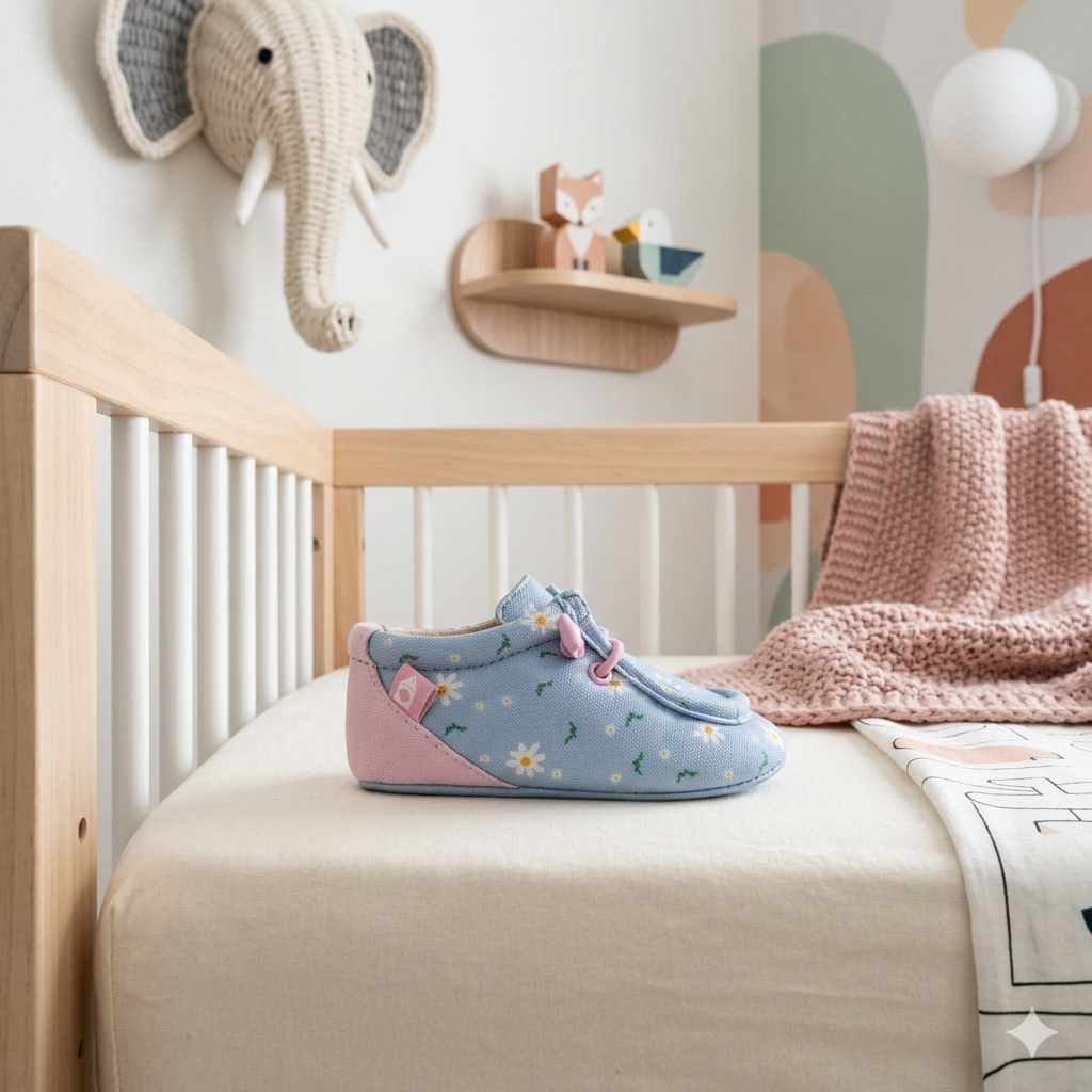 Oomphies Parker Crib Shoe Featured in Live Grow Play Austin’s 2026 Baby Essentials & Gear Guide